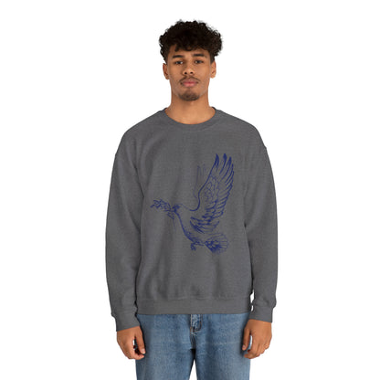 Dove With Olive Branch Crewneck Sweatshirt