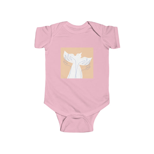 Wings of Harmony Infant Onesie - A Symbol of Peace and Hope