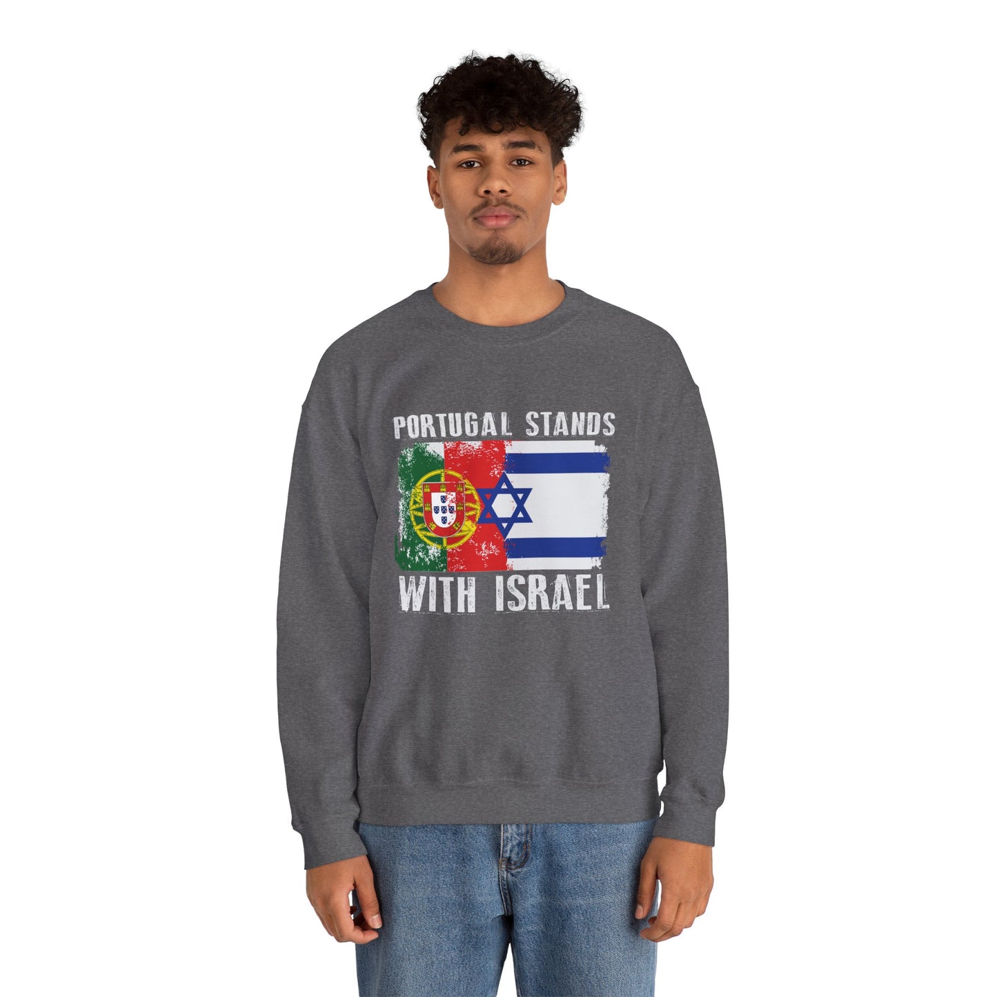 Portugal Stands With Israel Crewneck Sweatshirt