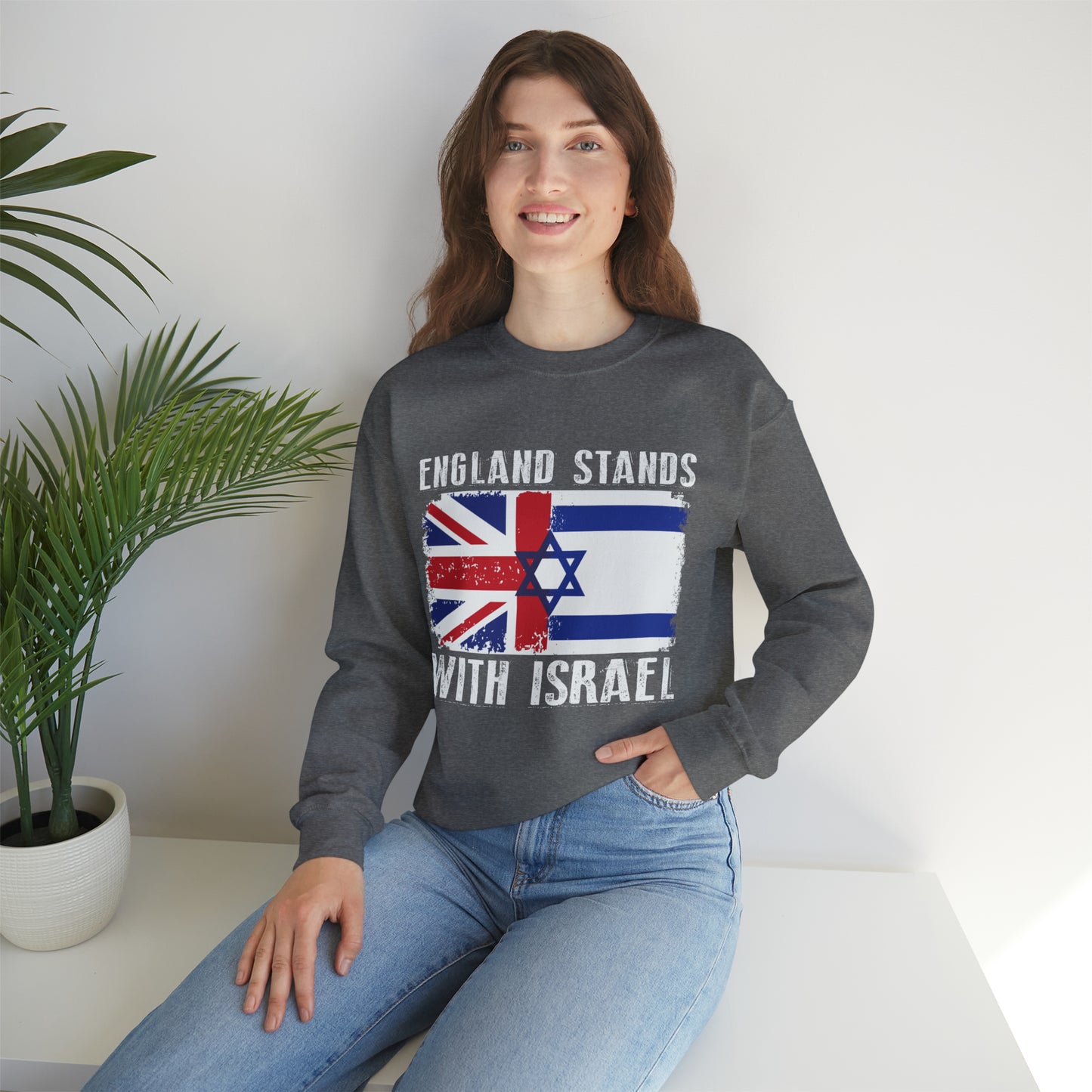 England Stands With Israel Crewneck Sweatshirt