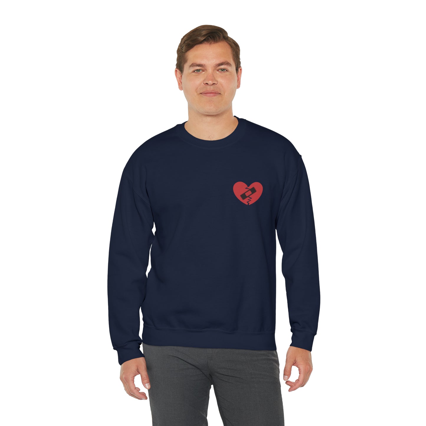 Broken Heart Band-Aid Sweatshirt