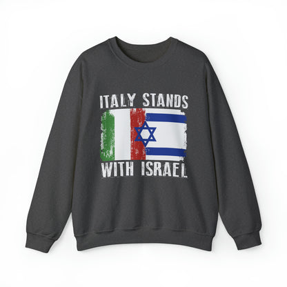 Italy Stands With Israel Crewneck Sweatshirt