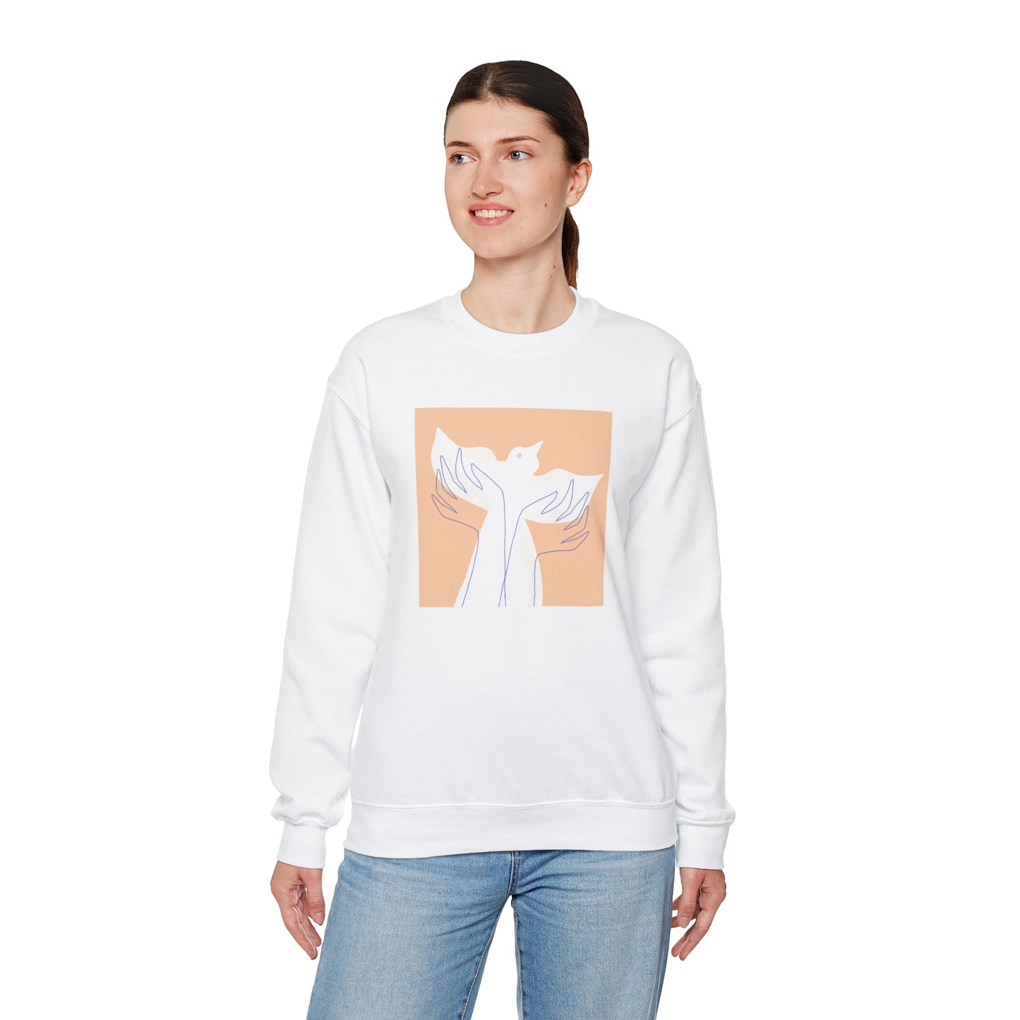 Wings of Harmony Sweatshirt - A Symbol of Peace and Hope