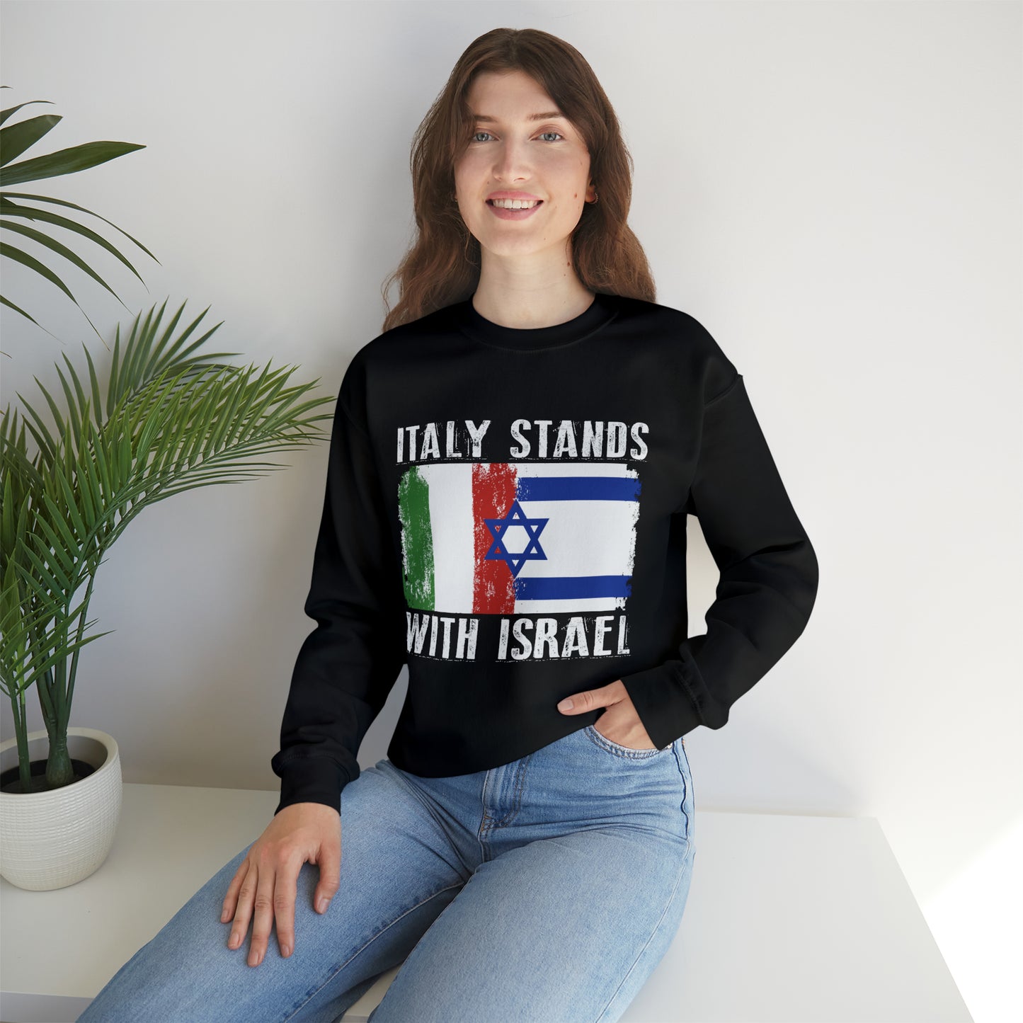 Italy Stands With Israel Crewneck Sweatshirt