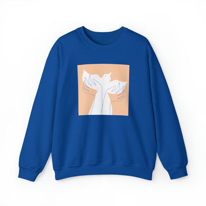 Wings of Harmony Sweatshirt - A Symbol of Peace and Hope