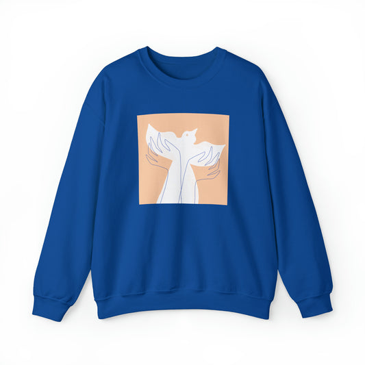 Wings of Harmony Sweatshirt - A Symbol of Peace and Hope