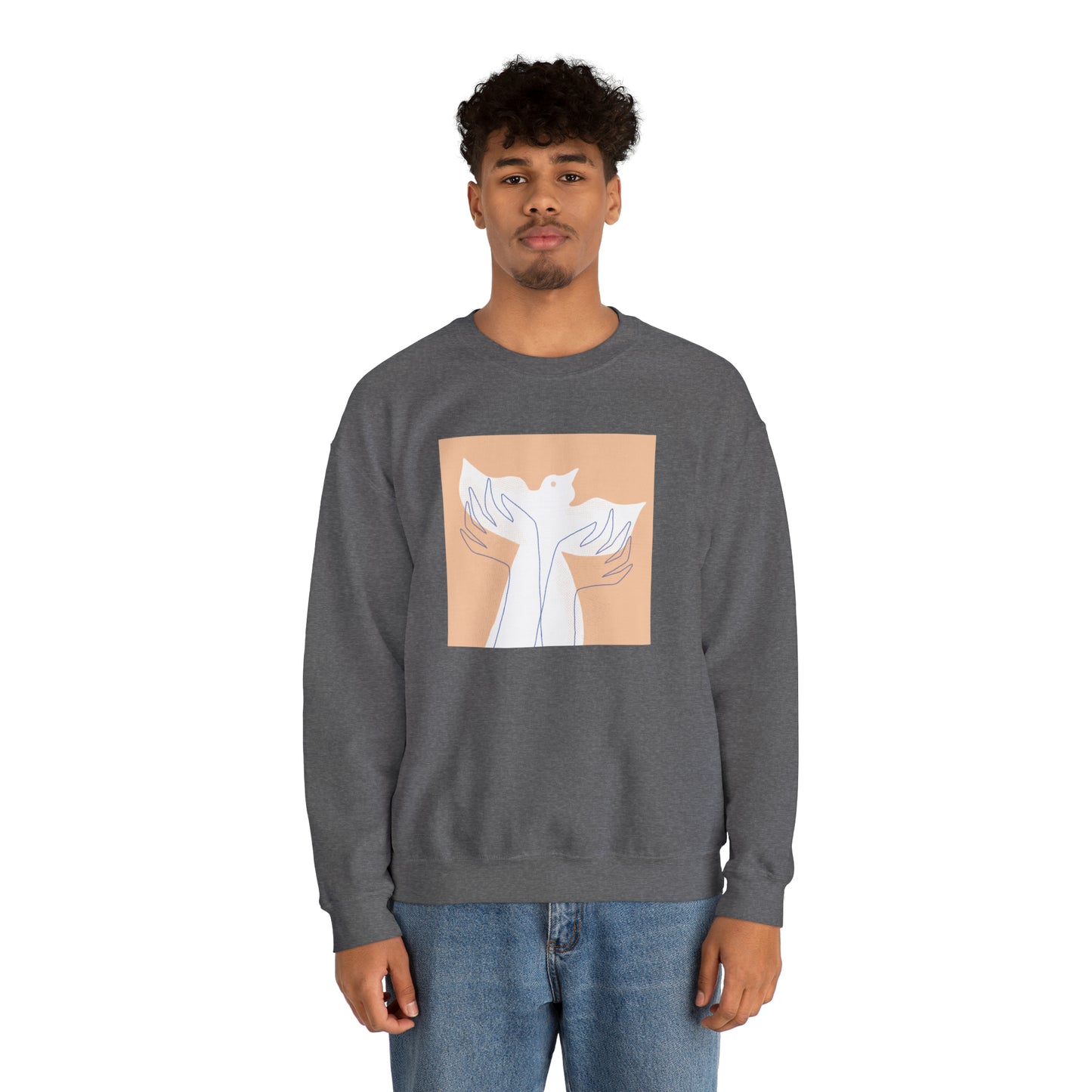 Wings of Harmony Sweatshirt - A Symbol of Peace and Hope