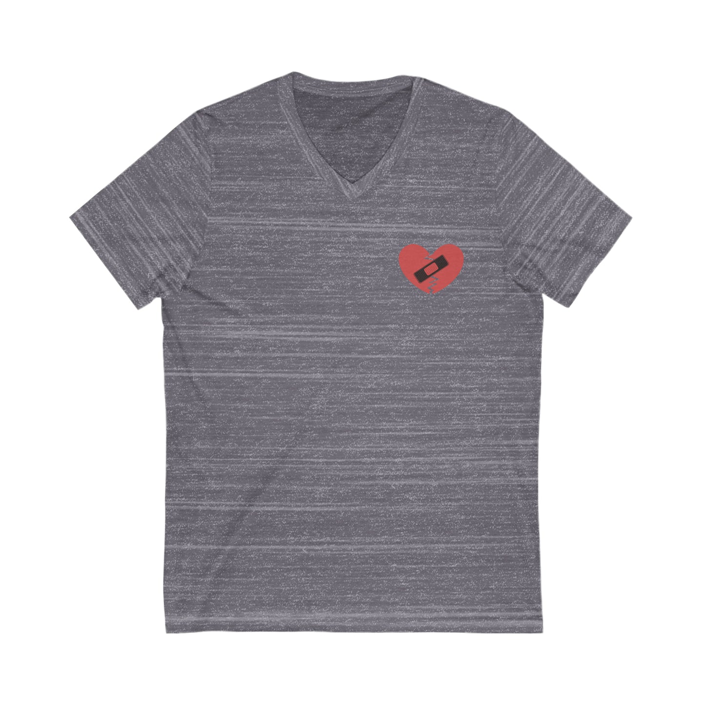 Broken Heart Band-Aid V-Neck Tee