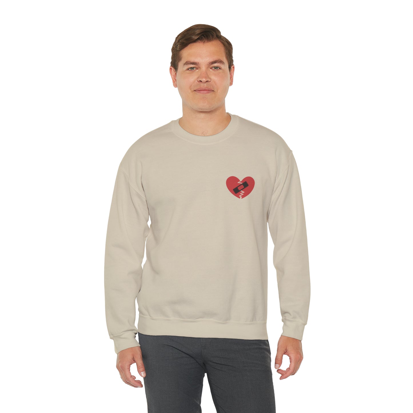 Broken Heart Band-Aid Sweatshirt