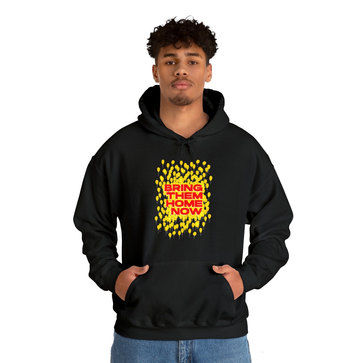 "Yellow Ribbon of Hope"Hooded Sweatshirt - Unite for Their Safe Return