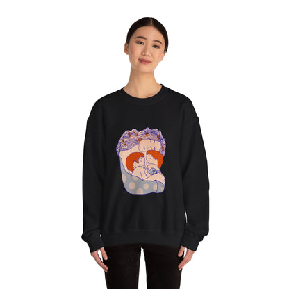 Red-Haired Love: A Tribute to the Bibas Family Crewneck Sweatshirt