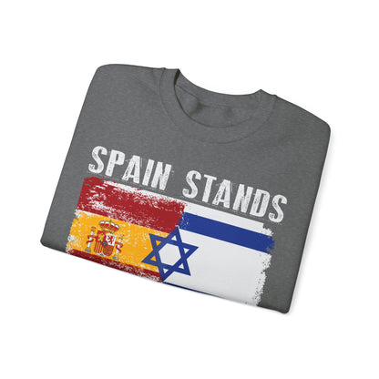 Spain Stands With Israel Crewneck Sweatshirt