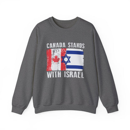 Canada Stands With Israel Crewneck Sweatshirt