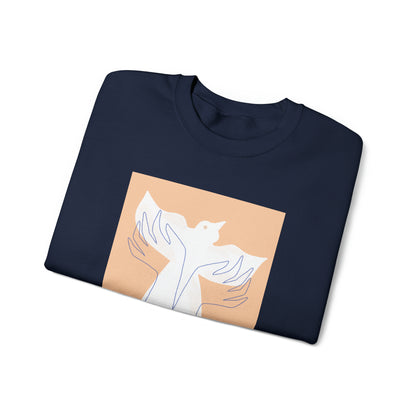 Wings of Harmony Sweatshirt - A Symbol of Peace and Hope