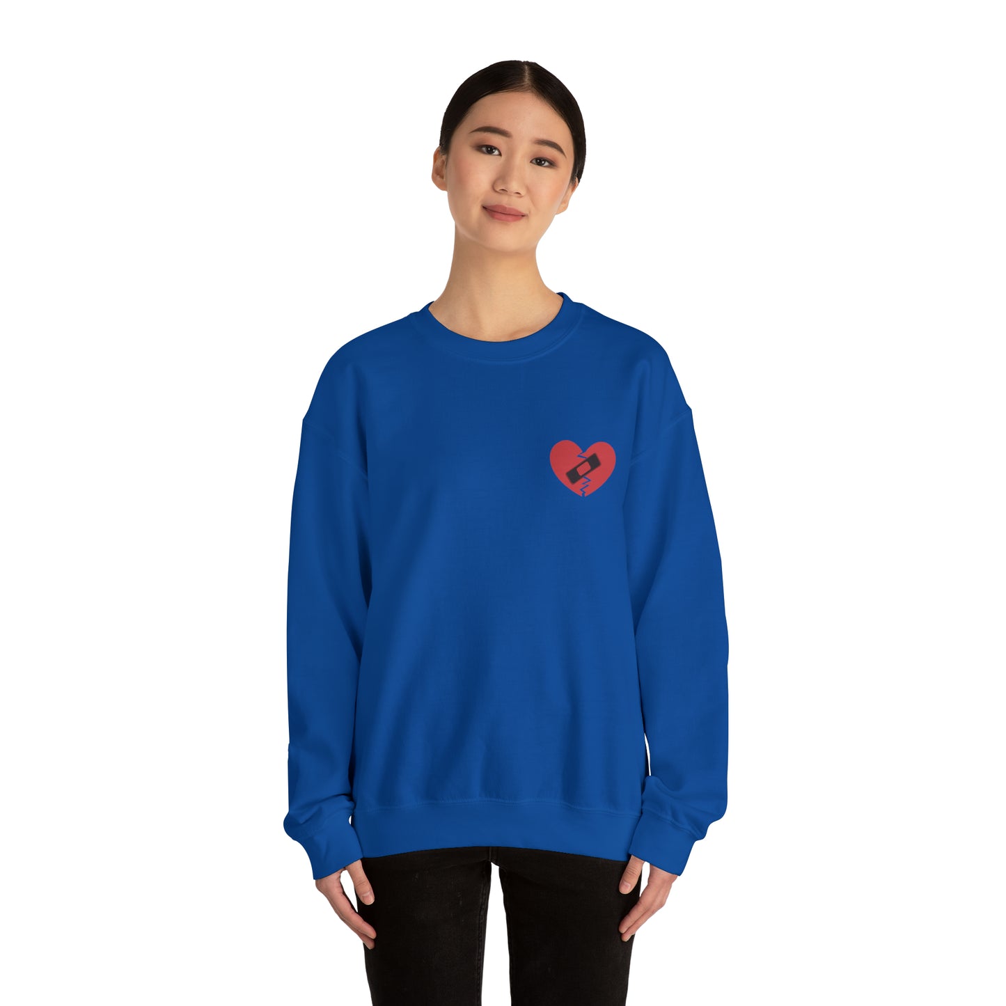 Broken Heart Band-Aid Sweatshirt