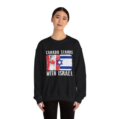 Canada Stands With Israel Crewneck Sweatshirt