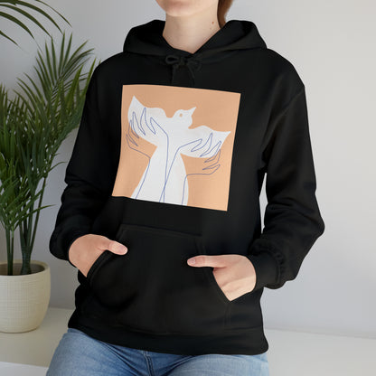 Wings of Harmony Hoodie Sweatshirt - A Symbol of Peace and Hope