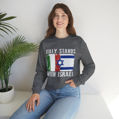 Italy Stands With Israel Crewneck Sweatshirt