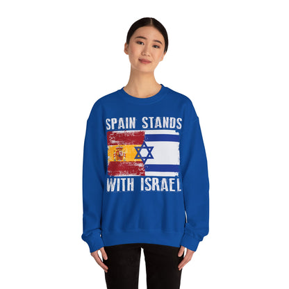 Spain Stands With Israel Crewneck Sweatshirt