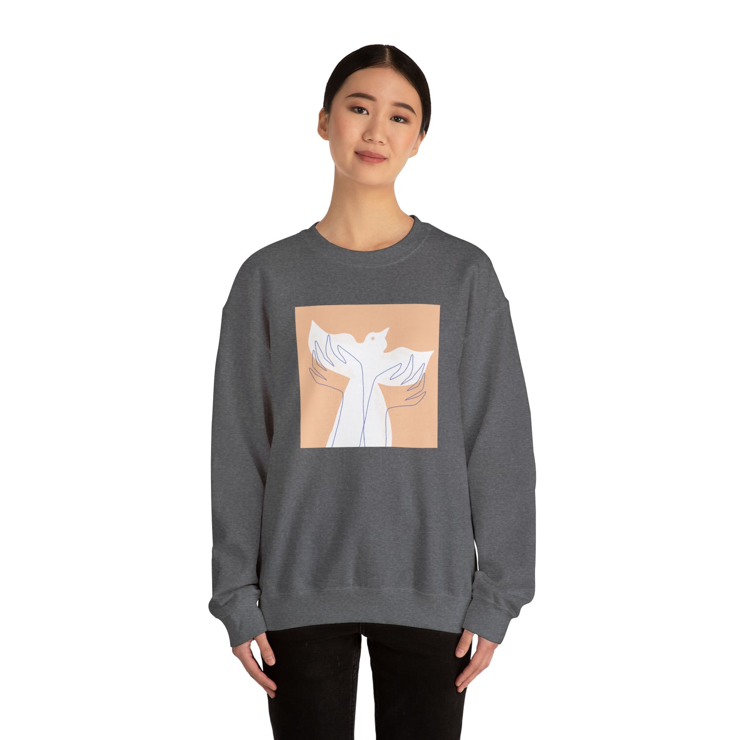 Wings of Harmony Sweatshirt - A Symbol of Peace and Hope