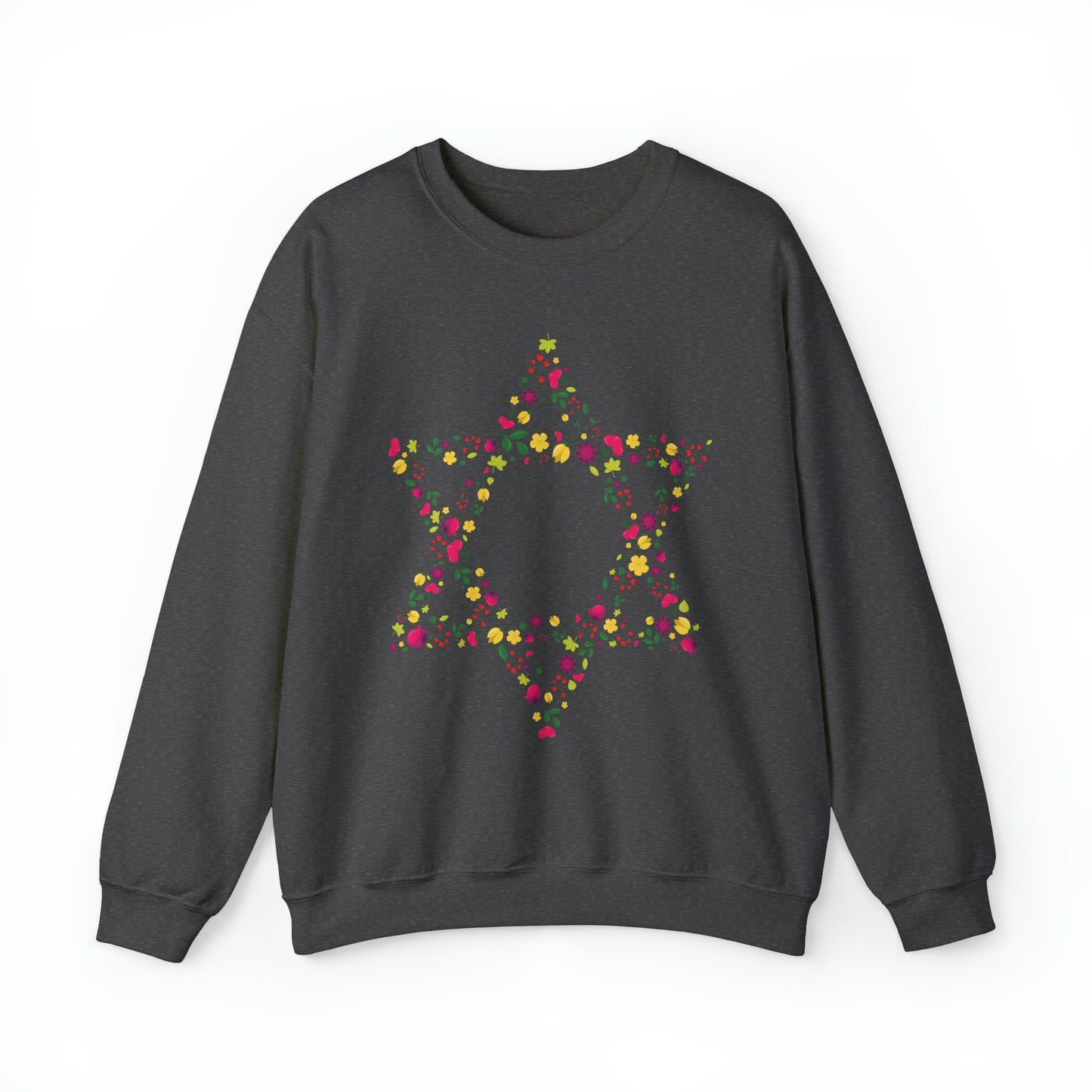 Star of David Flowers Crewneck Sweatshirt