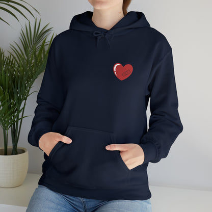 Heart With Band-Aid Hooded Sweatshirt