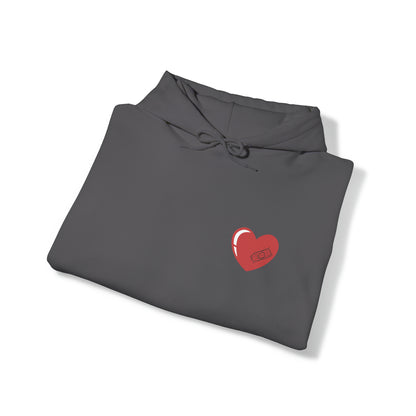 Heart With Band-Aid Hooded Sweatshirt