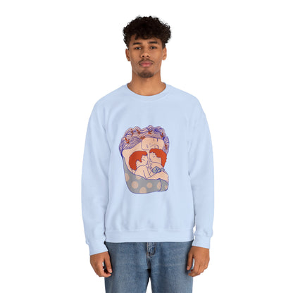 Red-Haired Love: A Tribute to the Bibas Family Crewneck Sweatshirt