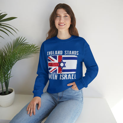 England Stands With Israel Crewneck Sweatshirt