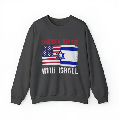 America Stands With Israel Crewneck Sweatshirt