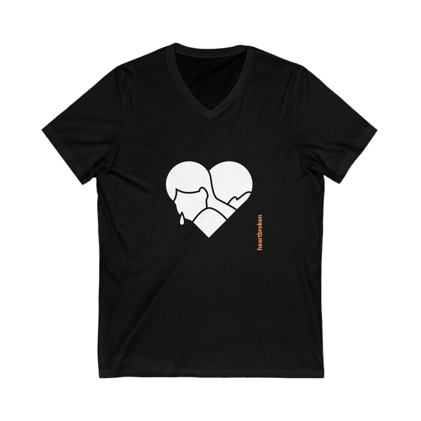 Heart Broken V-Neck Tee