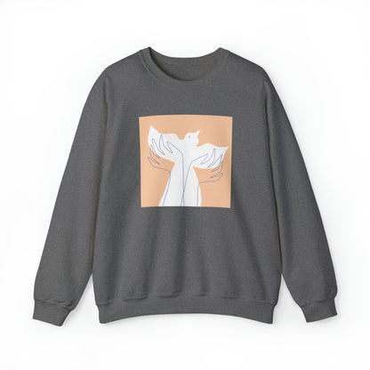 Wings of Harmony Sweatshirt - A Symbol of Peace and Hope