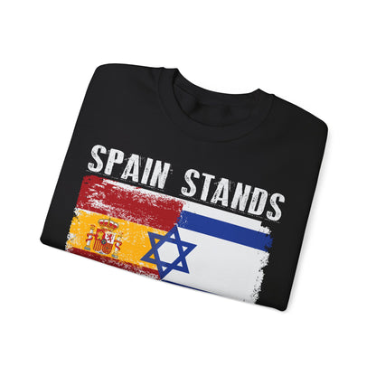 Spain Stands With Israel Crewneck Sweatshirt