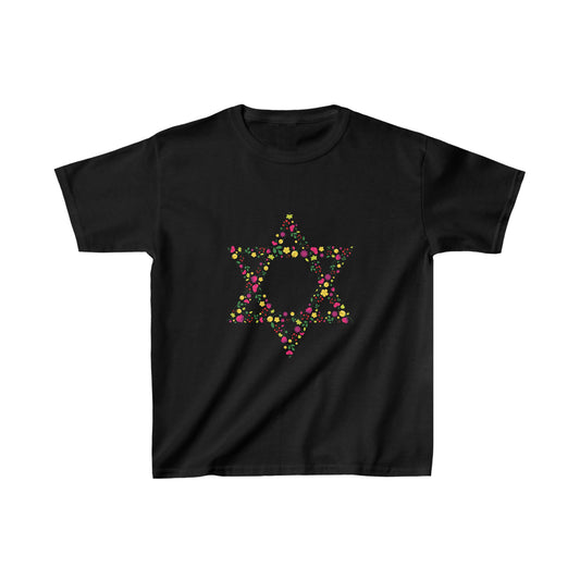 Star of David Flowers Kids T-Shirt