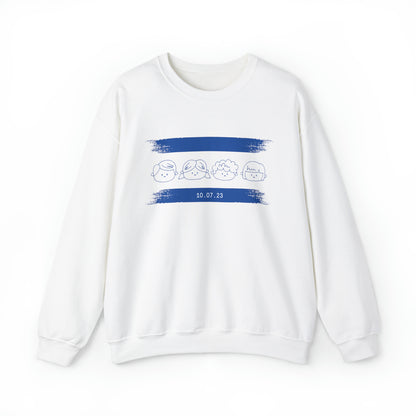 Flag With Kids Crewneck Sweatshirt