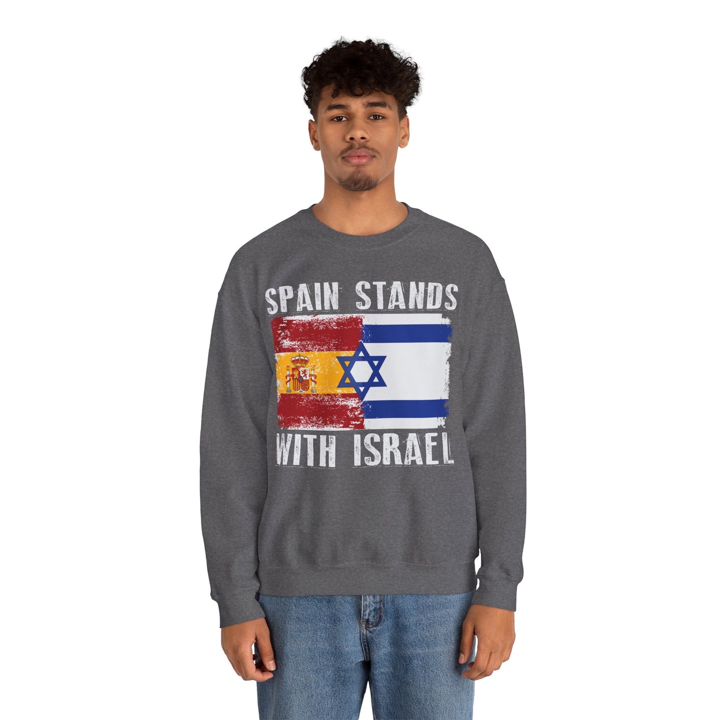 Spain Stands With Israel Crewneck Sweatshirt