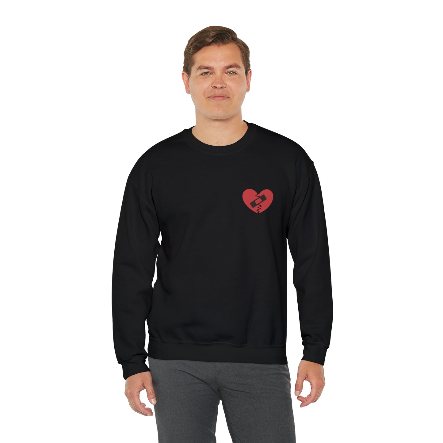 Broken Heart Band-Aid Sweatshirt