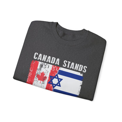 Canada Stands With Israel Crewneck Sweatshirt