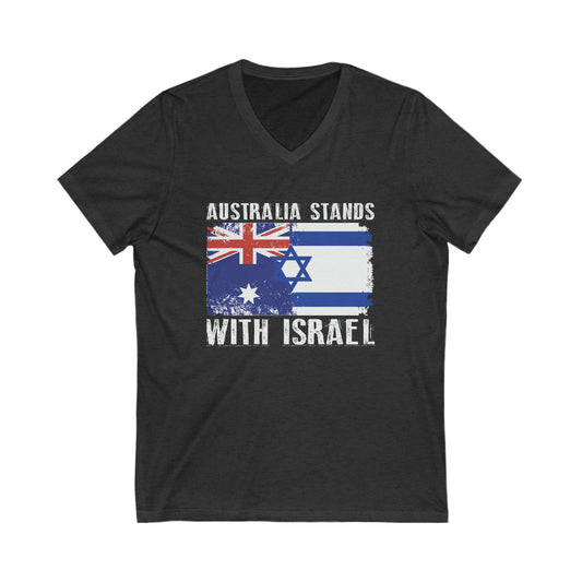 Australia Stands With Israel V-Neck Tee