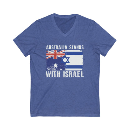 Australia Stands With Israel V-Neck Tee