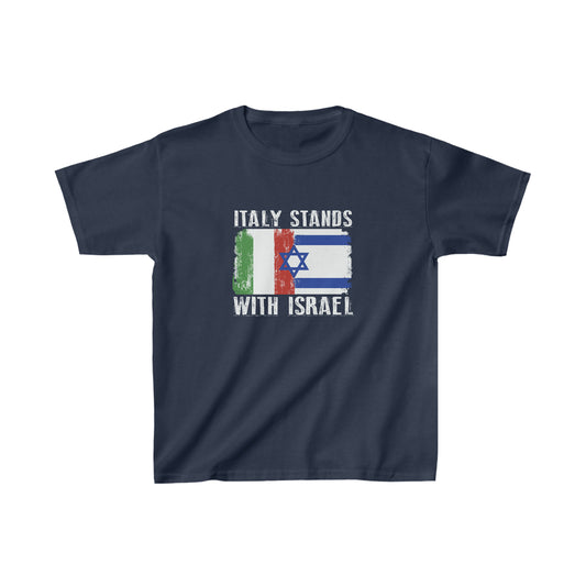 Italy Stands With Israel Kids T-Shirt