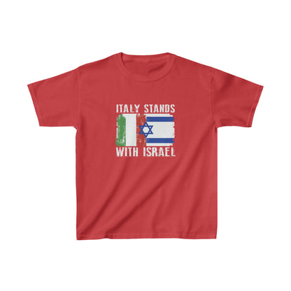 Italy Stands With Israel Kids T-Shirt