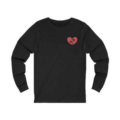 Broken Heart Band-Aid Long Sleeve Tee