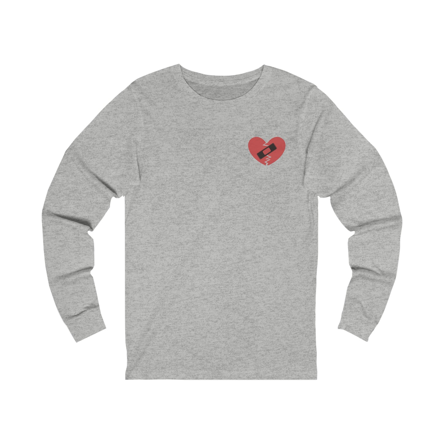 Broken Heart Band-Aid Long Sleeve Tee