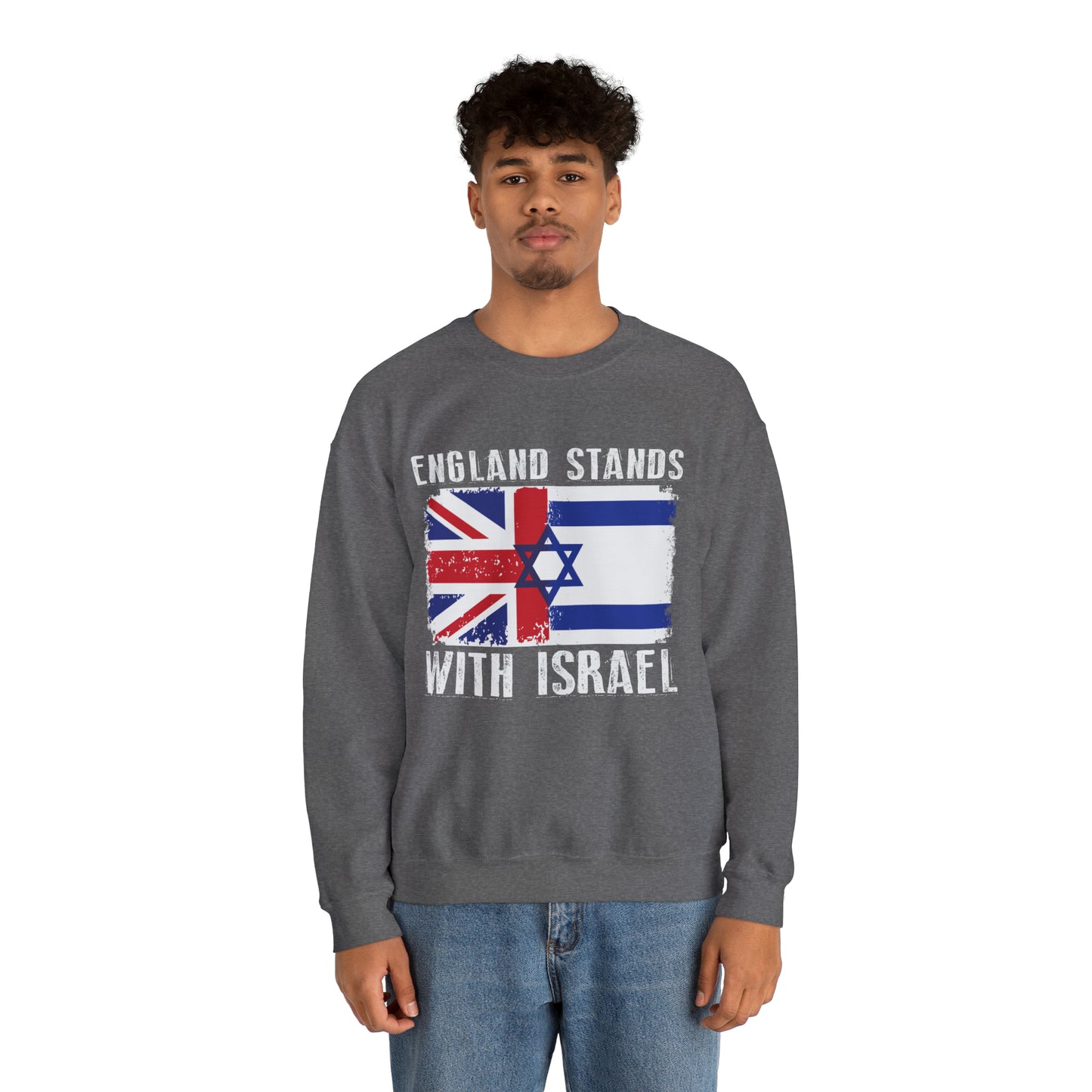 England Stands With Israel Crewneck Sweatshirt