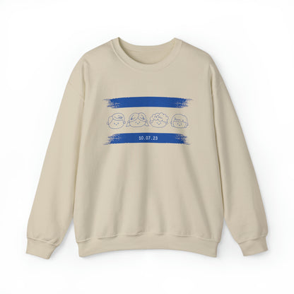 Flag With Kids Crewneck Sweatshirt