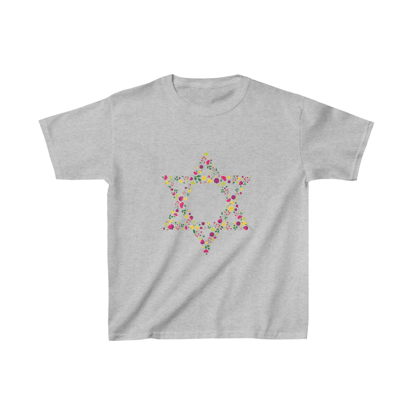 Star of David Flowers Kids T-Shirt