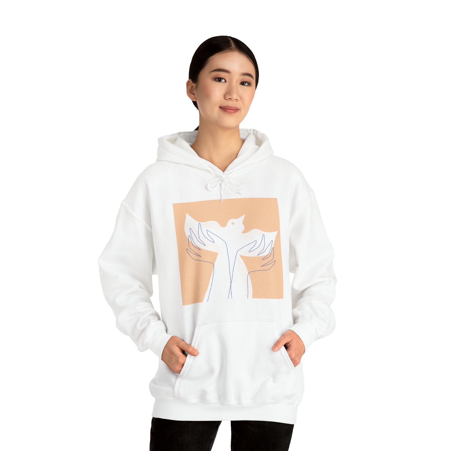 Wings of Harmony Hoodie Sweatshirt - A Symbol of Peace and Hope