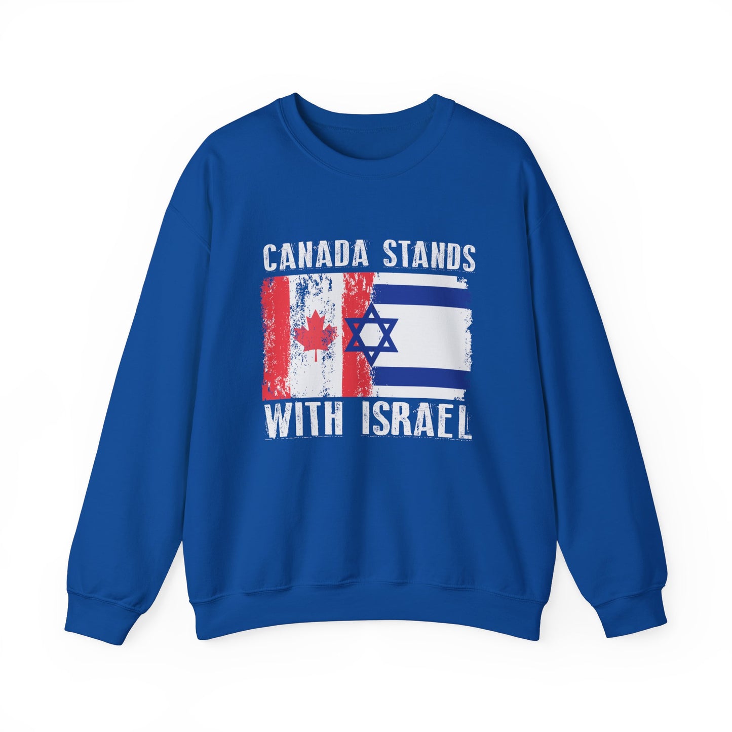 Canada Stands With Israel Crewneck Sweatshirt