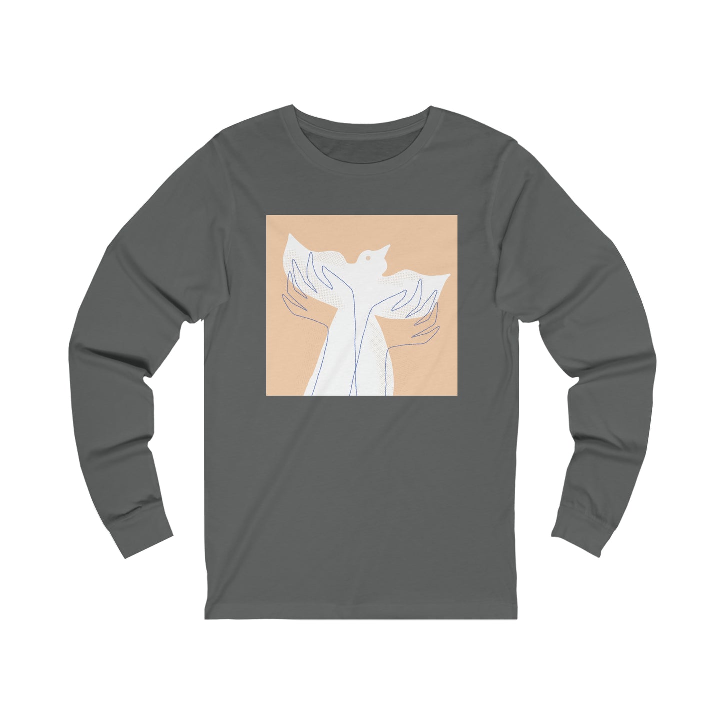 Wings of Harmony Long Sleeve Tee - A Symbol of Peace and Hope